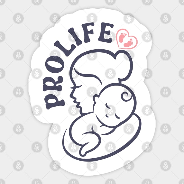 PRO LIFE Sticker by Myartstor 